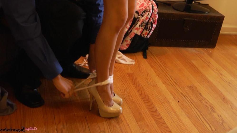 16P Stunning big tit coed gets fucked for tuition money