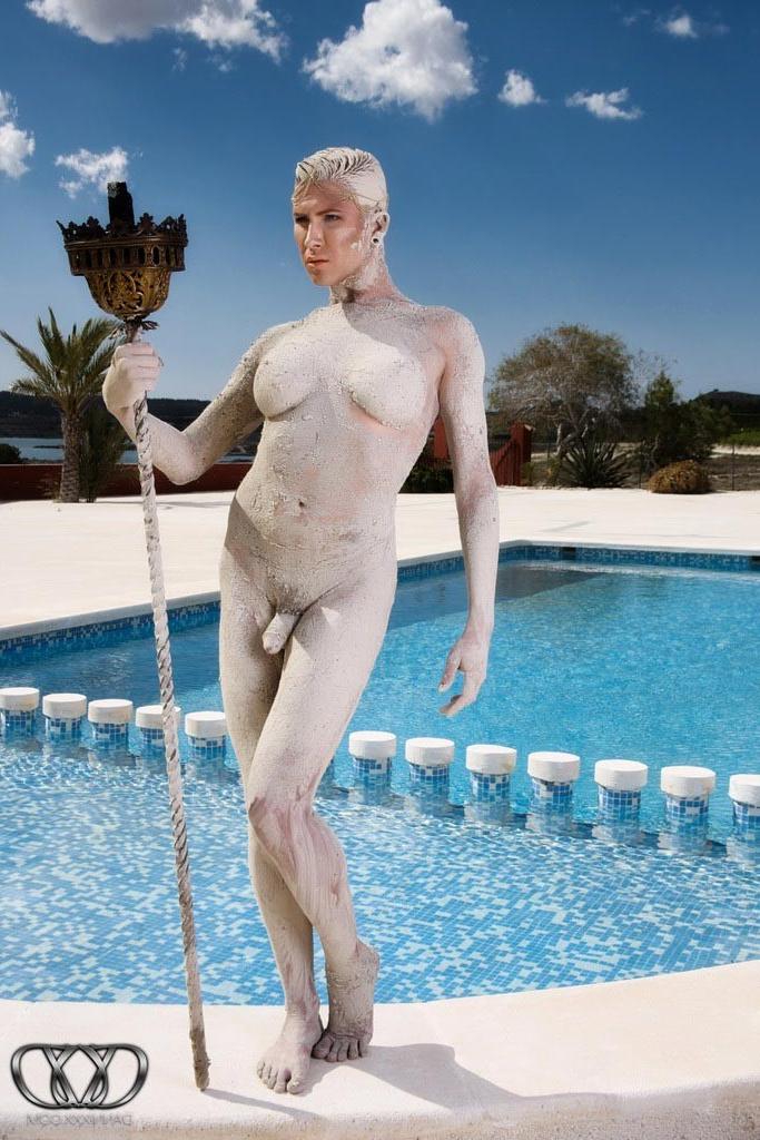 12P TS superstar Danni Daniels covered in mud