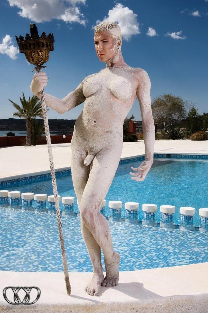 12P TS superstar Danni Daniels covered in mud
