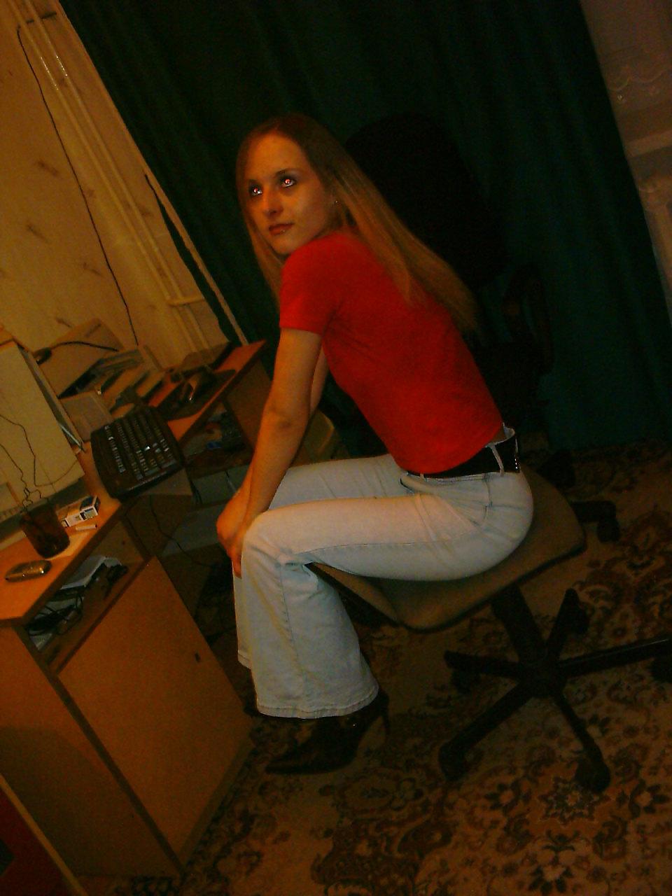 15P Cute blonde skinny slut
