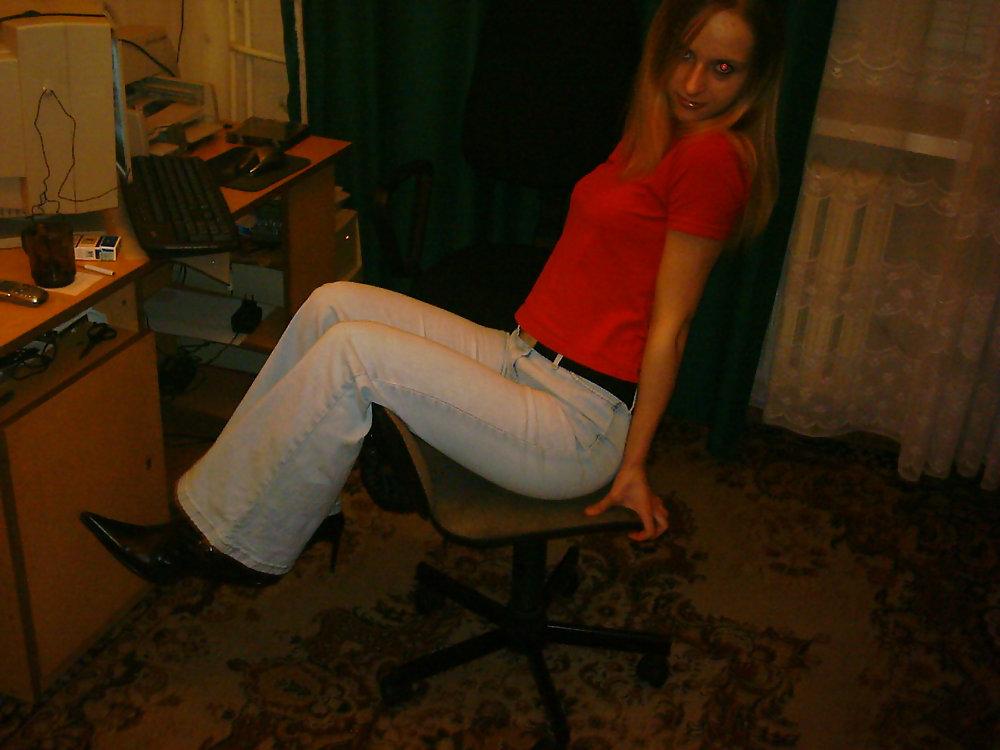 15P Cute blonde skinny slut