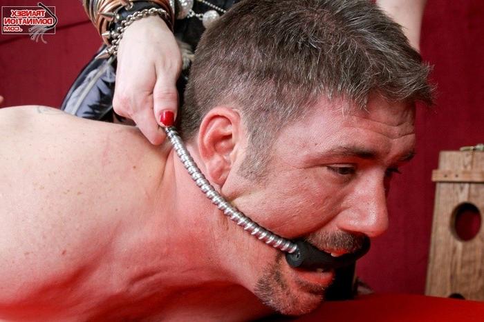 15P Fiery shemale dominatrix and her bitch