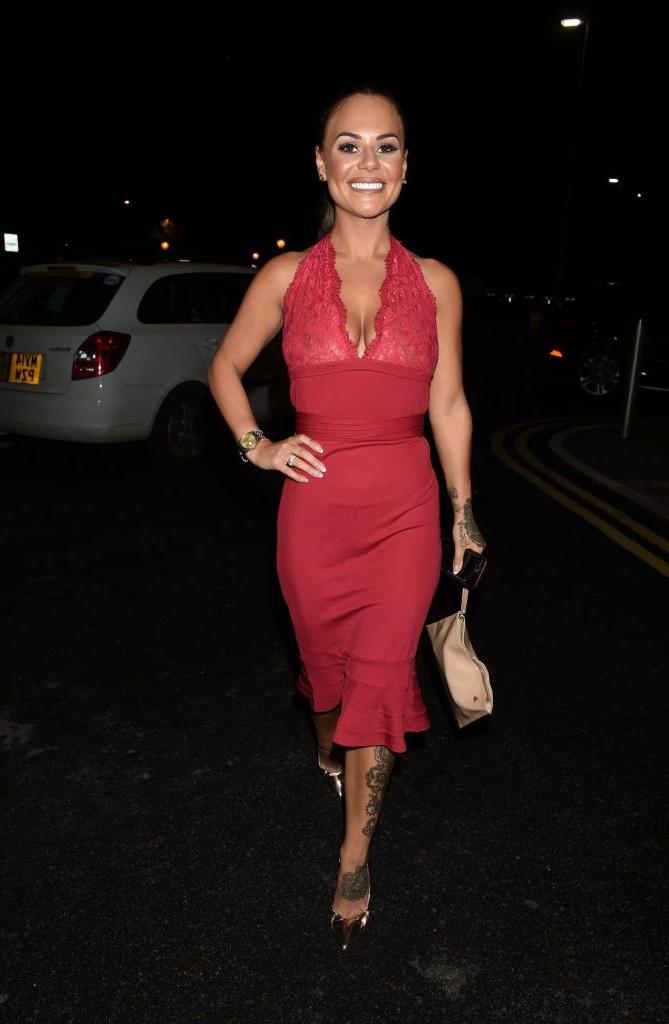25P Chantelle Connelly Looks Really Great In Red