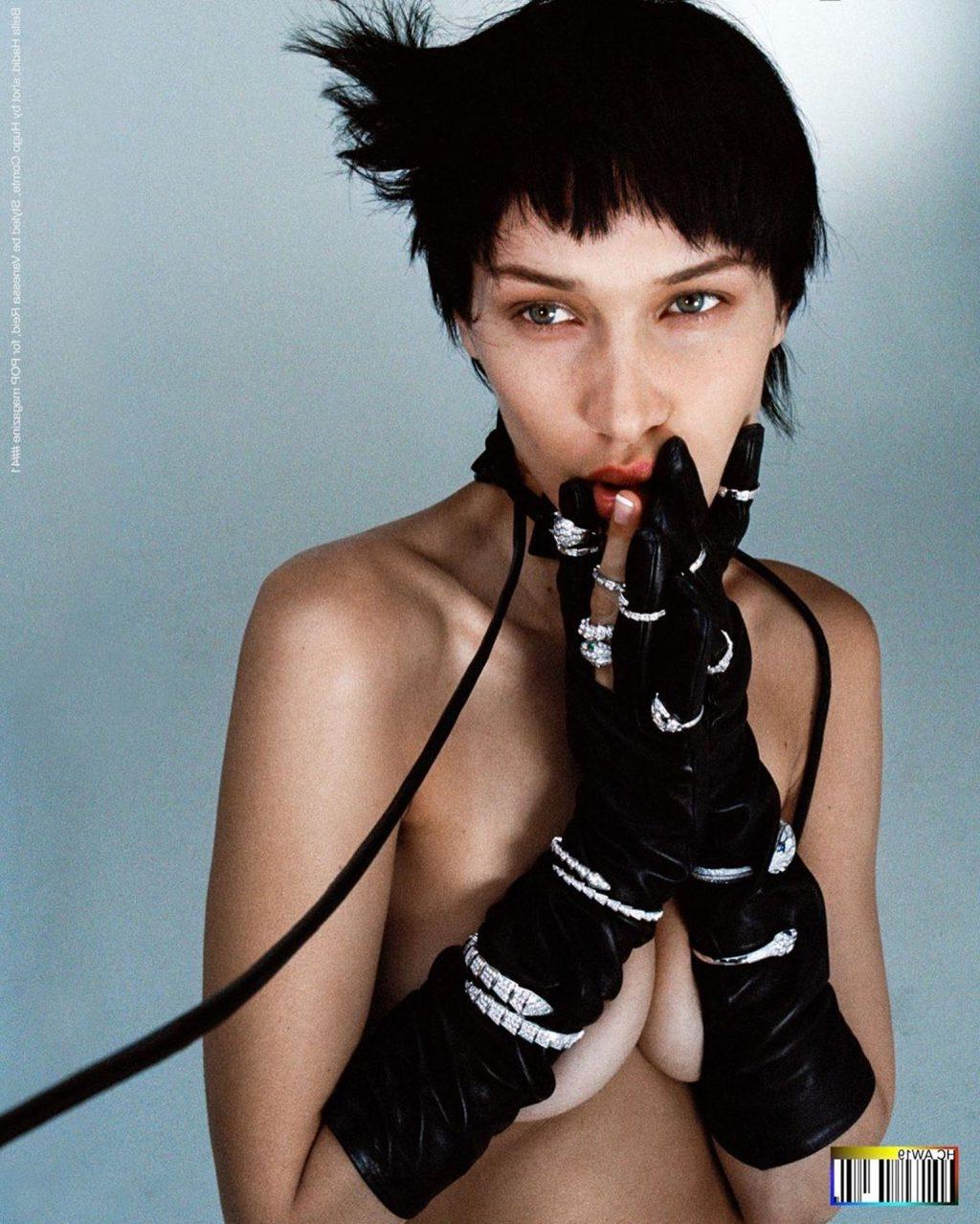 4P Bella Hadid Topless