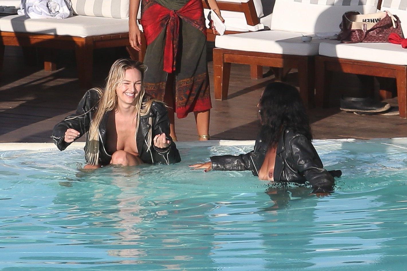 15P Candice Swanepoel Topless Photos
