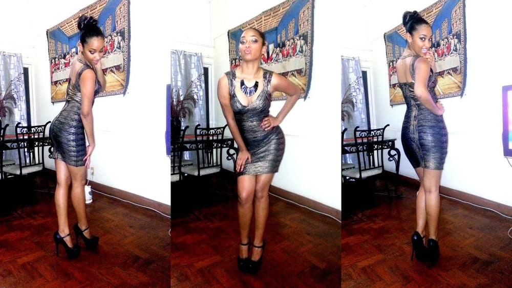25P Black Metisse en talon Bitch Black Girls in High Heels 27