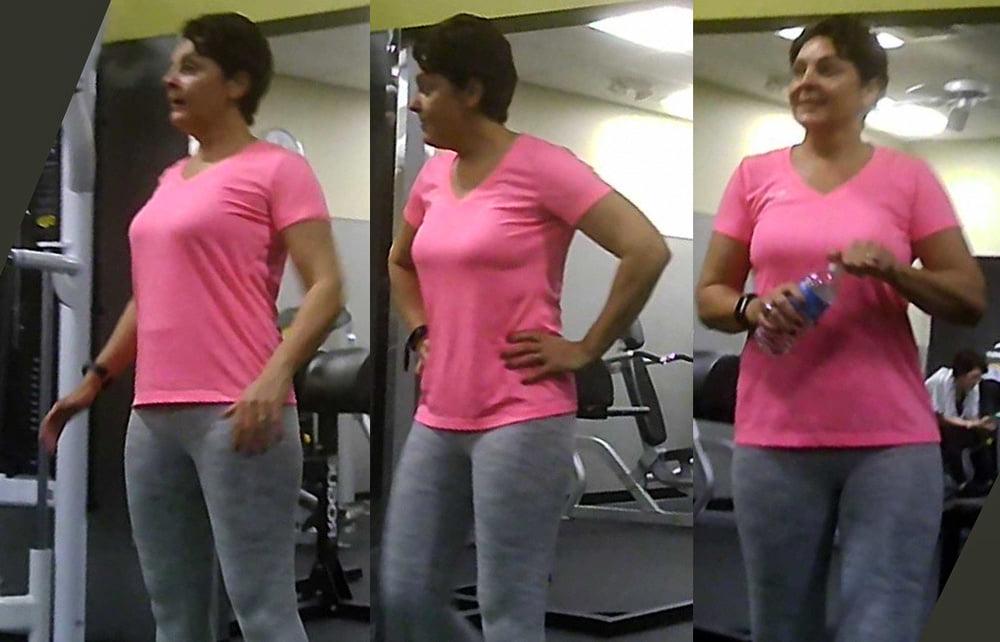 8P British Granny in Gym