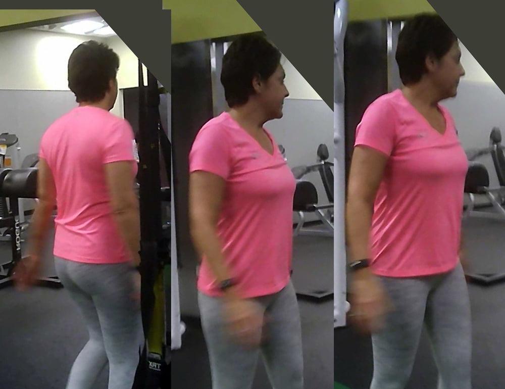 8P British Granny in Gym