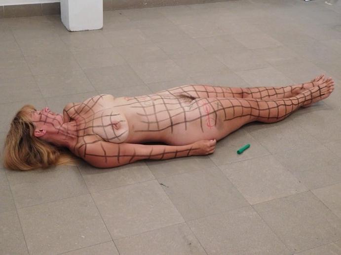 25P Lenka Klodova (1969-) Czech performance artist