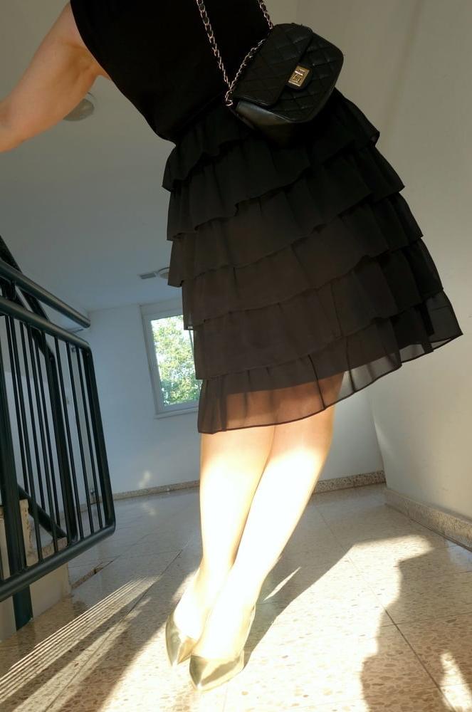 25P sexy nylon feet and heels