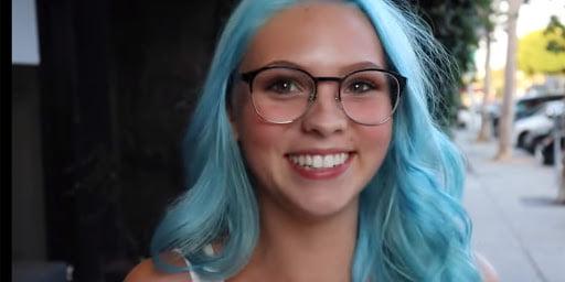 13P Jordyn Jones looking cute in glasses.