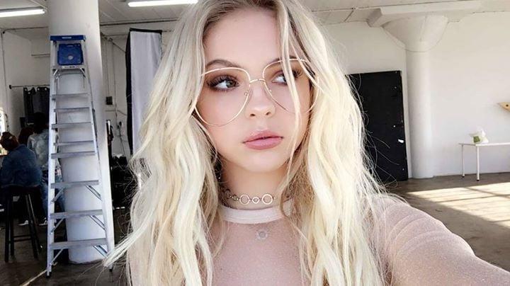13P Jordyn Jones looking cute in glasses.