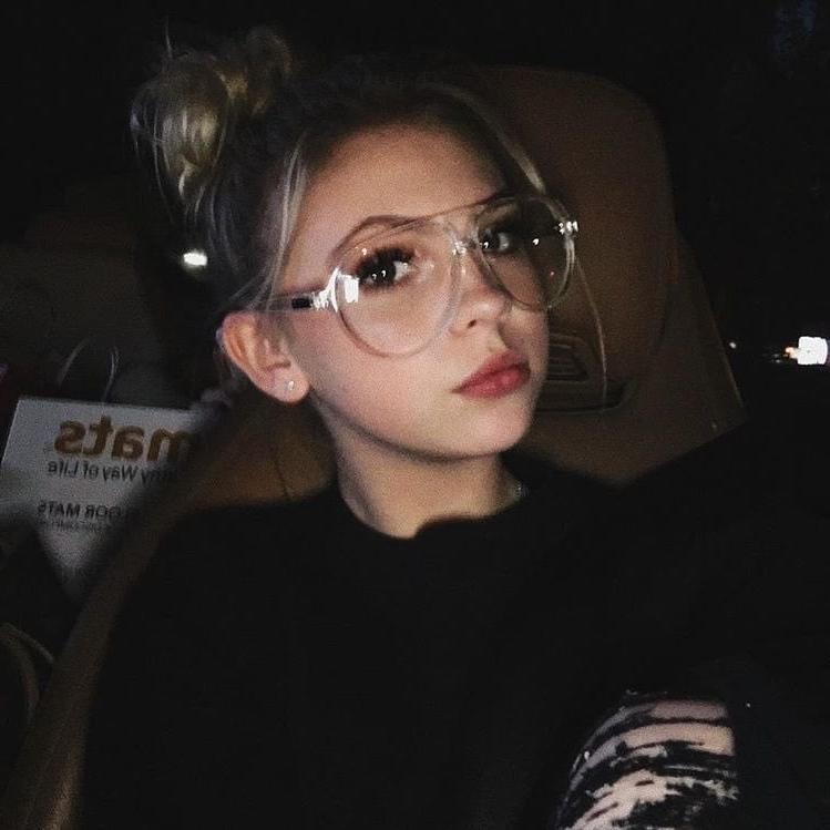 13P Jordyn Jones looking cute in glasses.