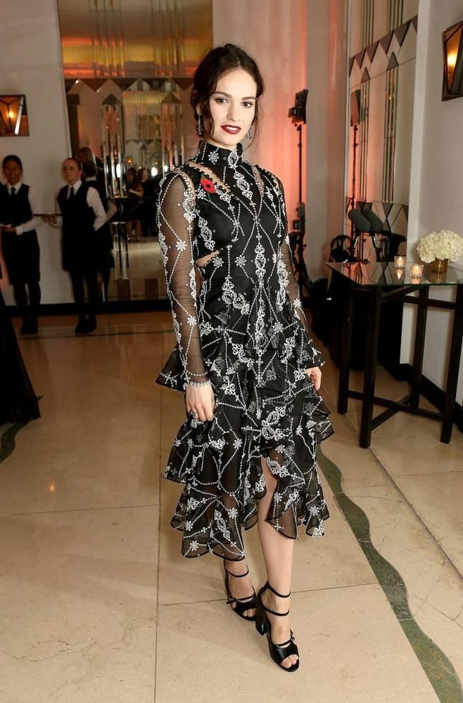 24P Lily James Feet