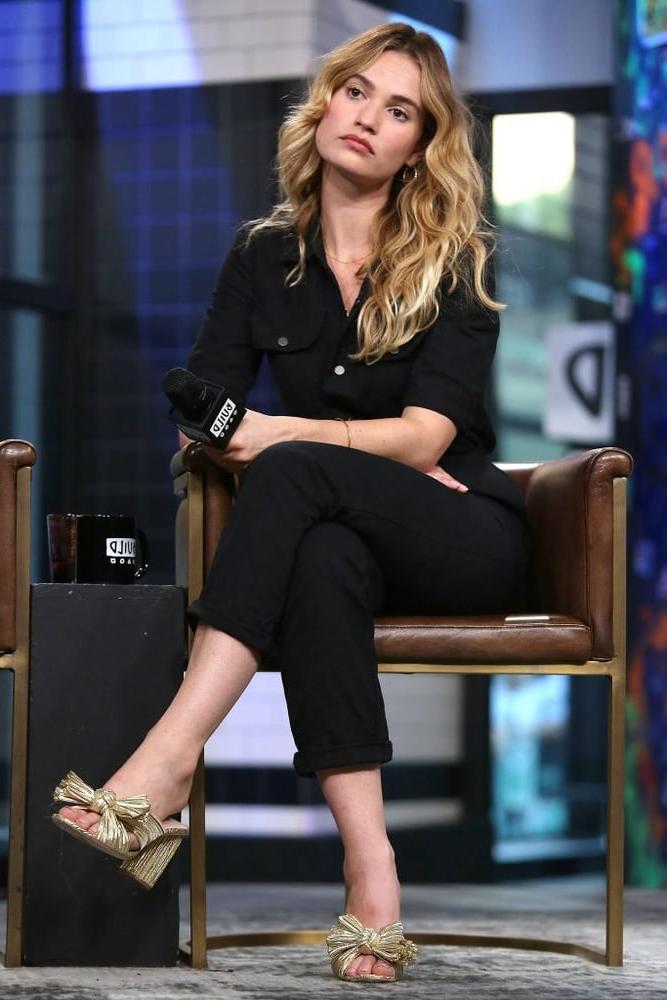 24P Lily James Feet