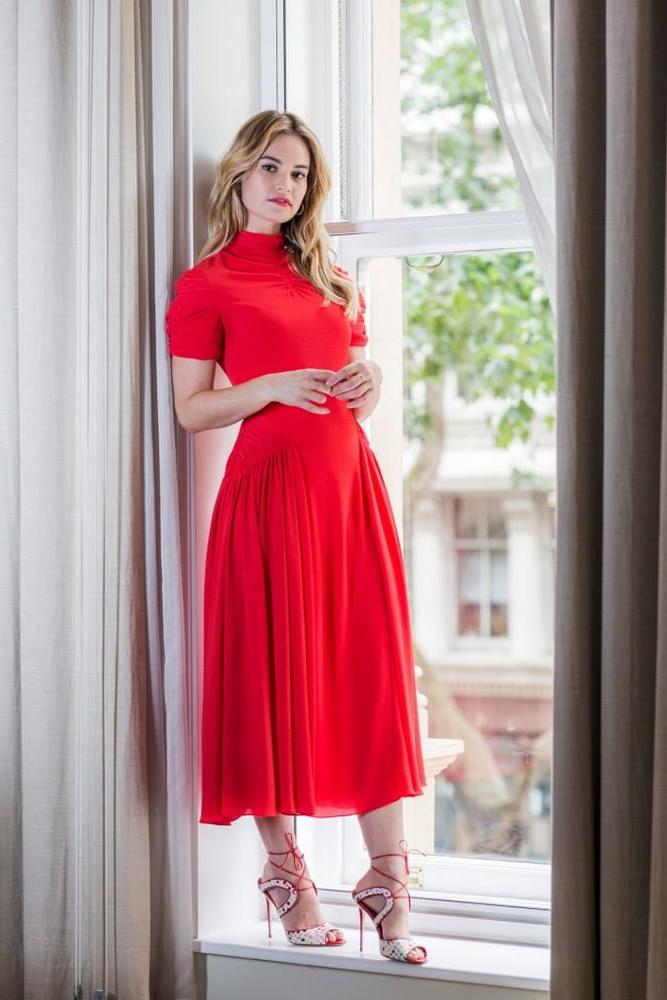 24P Lily James Feet