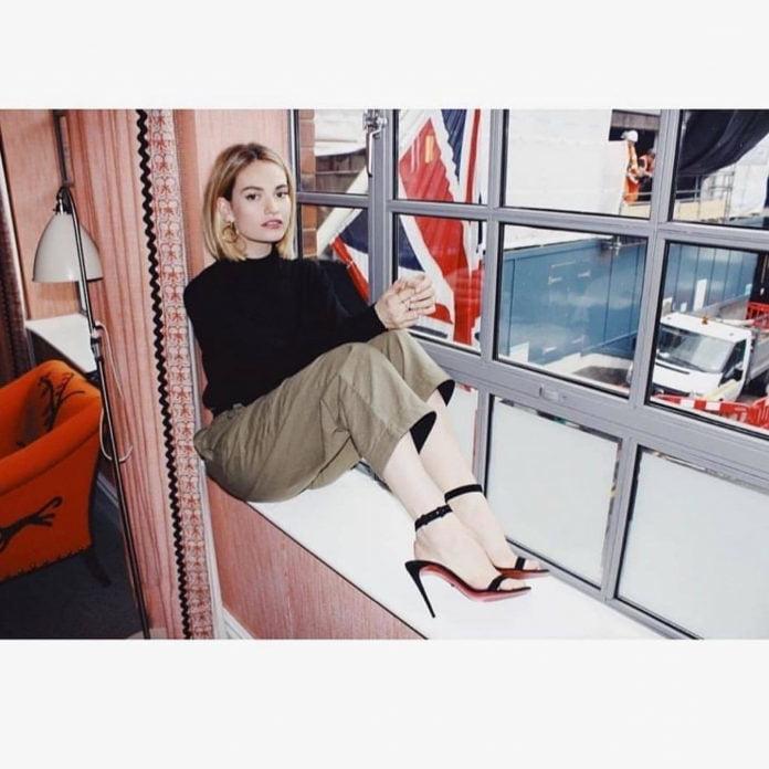 24P Lily James Feet
