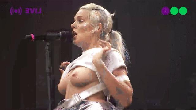 25P Tove Lo topless singer