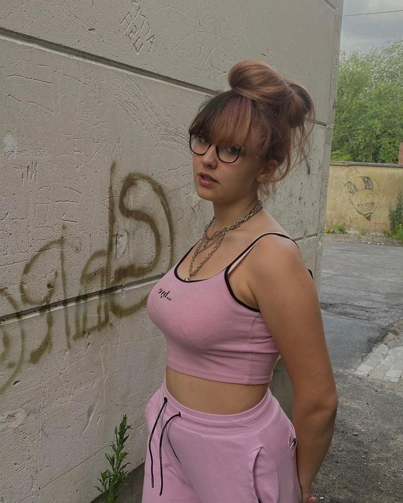 25P Cute sexy french teen with huge boobs