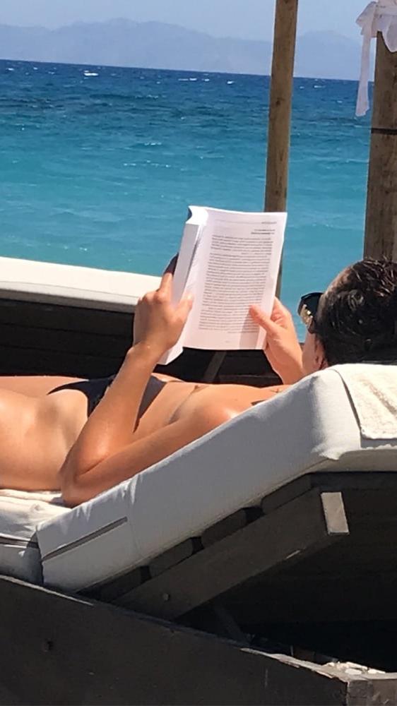 24P Girl #2 Topless at beach in Greece