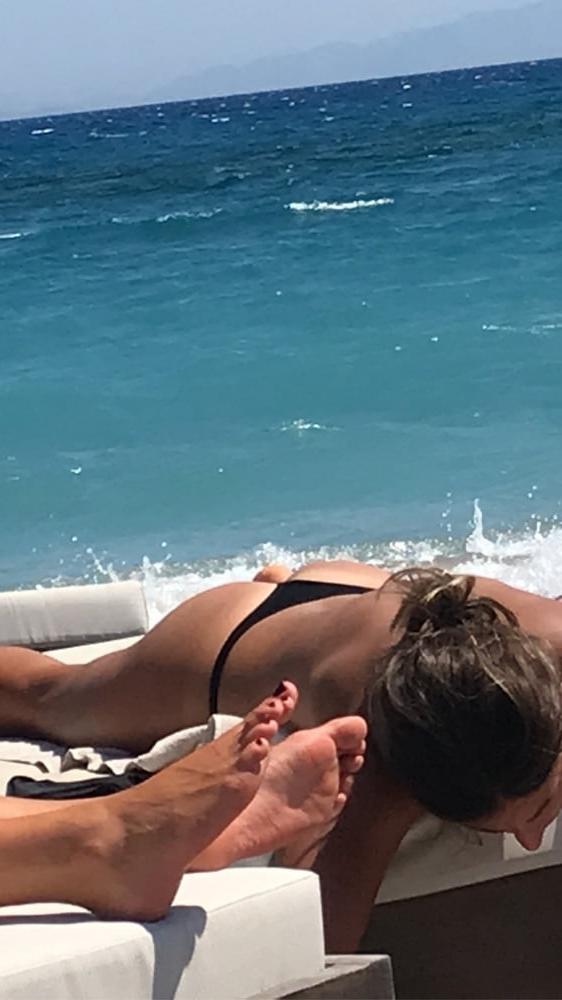 25P Girl #1 Topless at beach in Greece