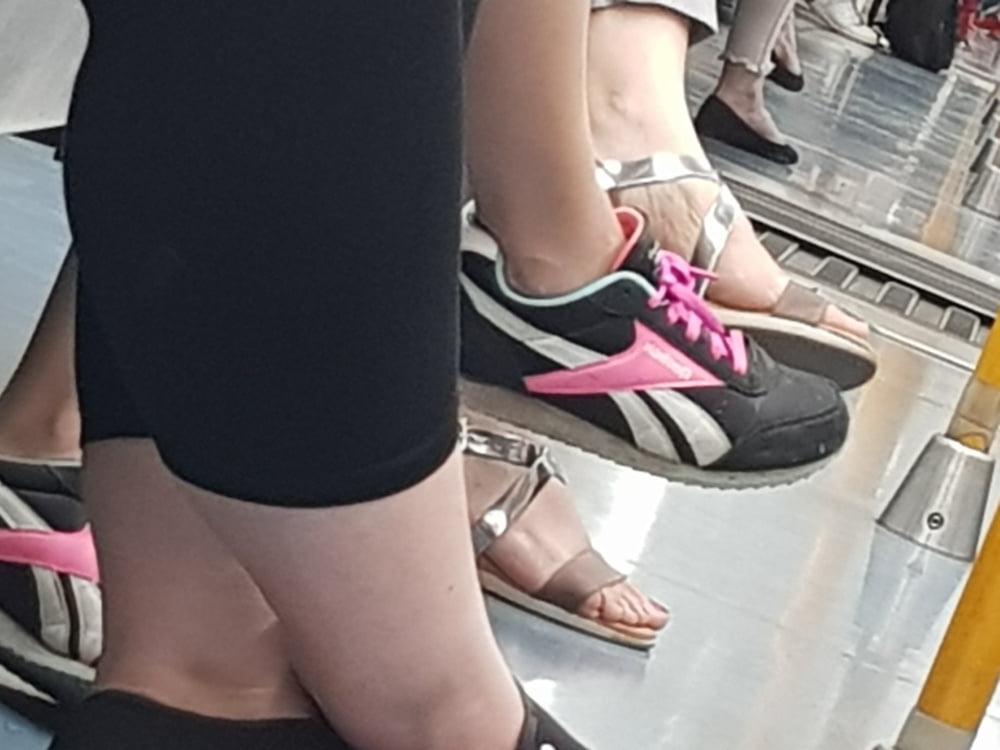 20P Candid. Mature feet