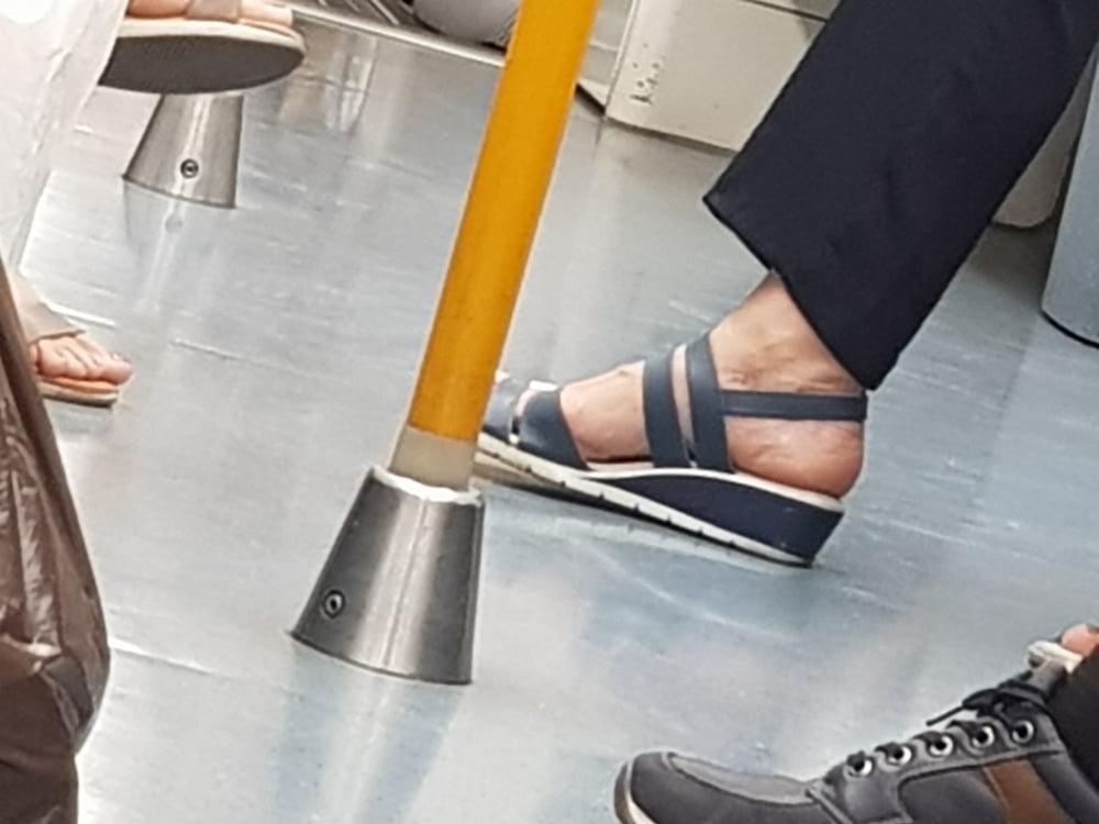 20P Candid. Mature feet