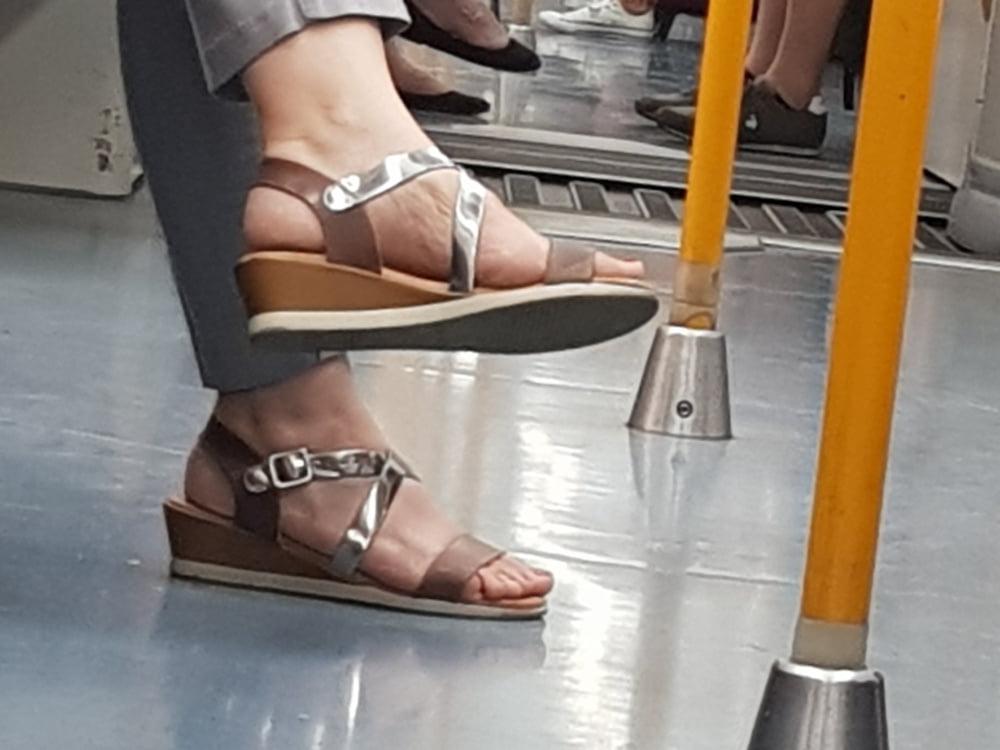 20P Candid. Mature feet