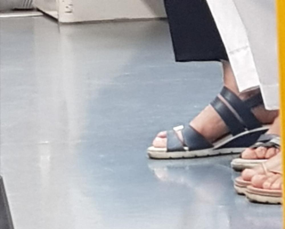 20P Candid. Mature feet