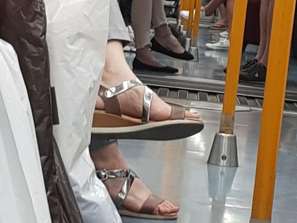 20P Candid. Mature feet