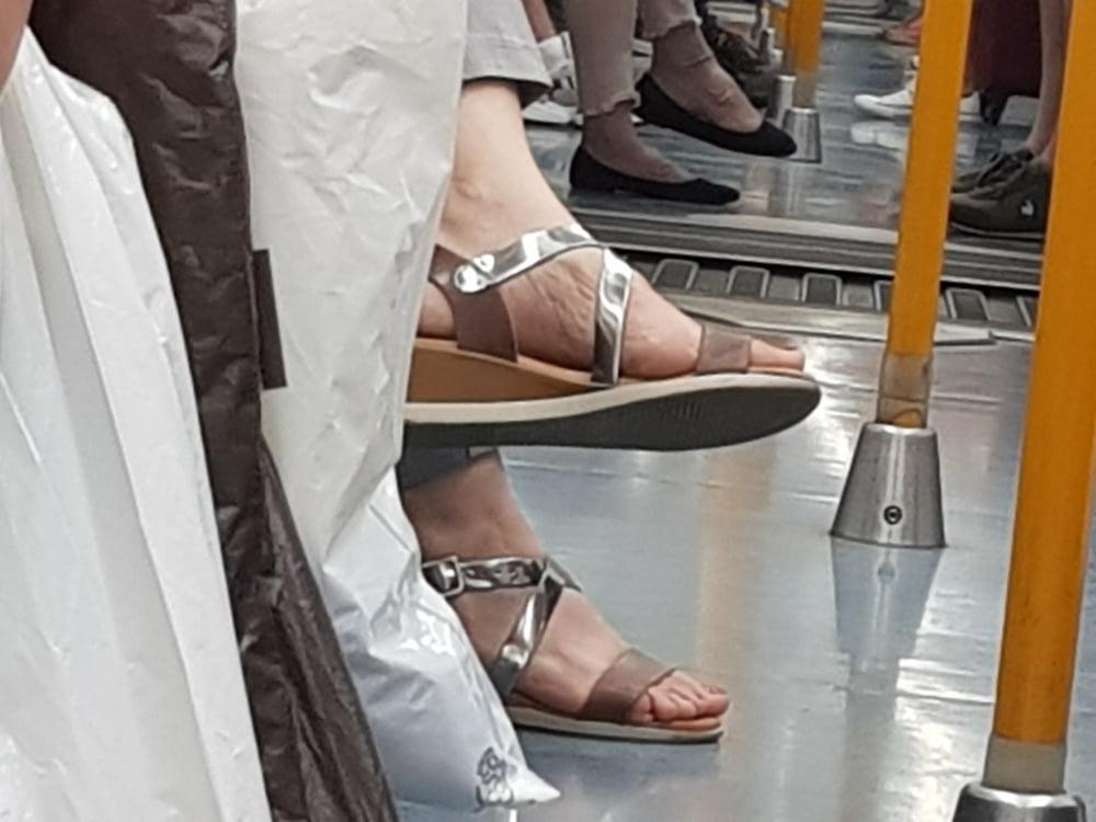 20P Candid. Mature feet