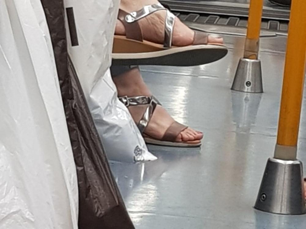 20P Candid. Mature feet