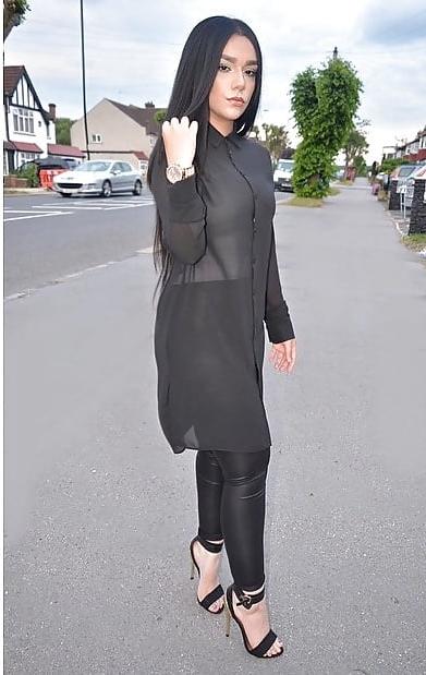 25P arab hijab feet heels