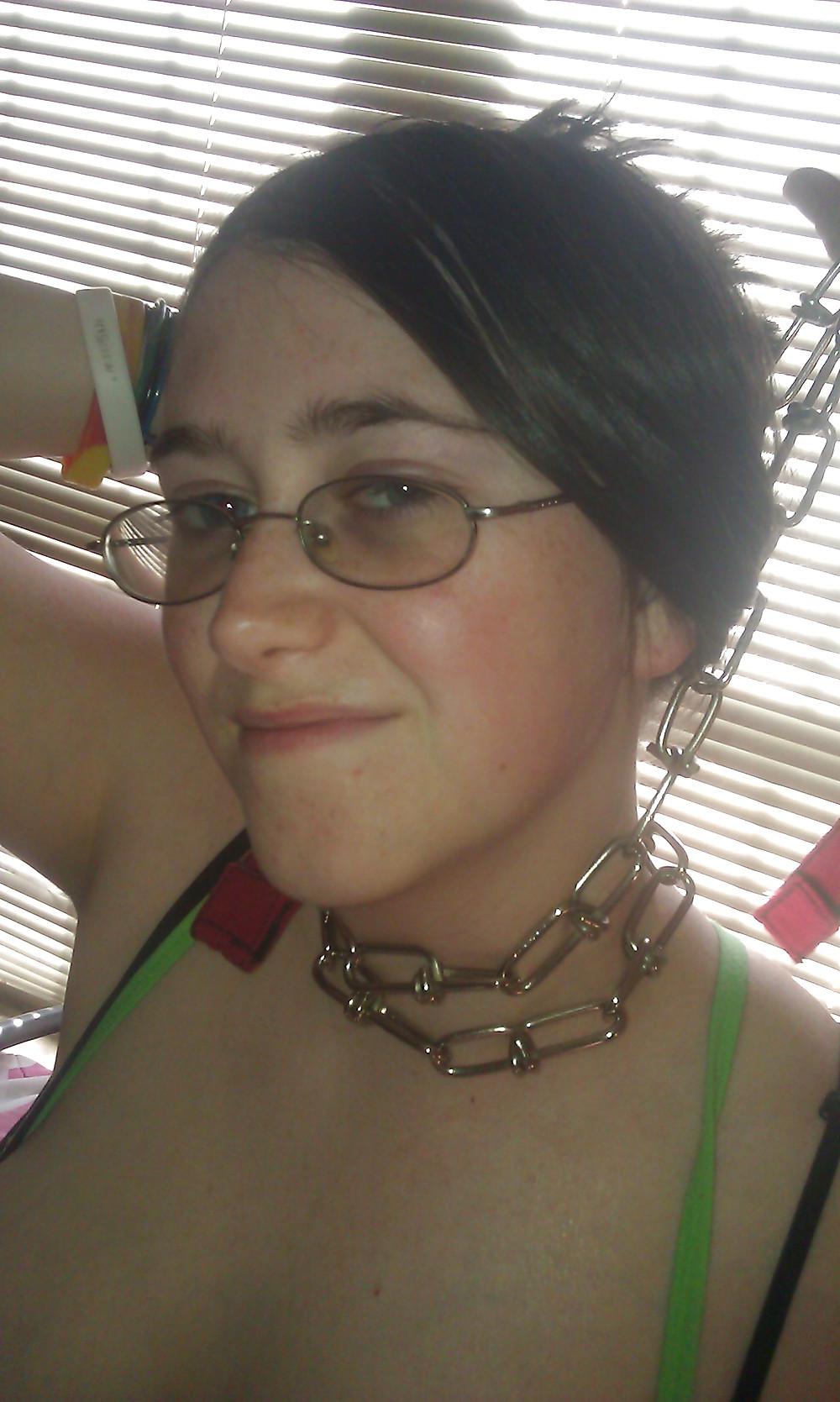 21P My girlfriend, ashlee. Cute with glasses, and big tits!