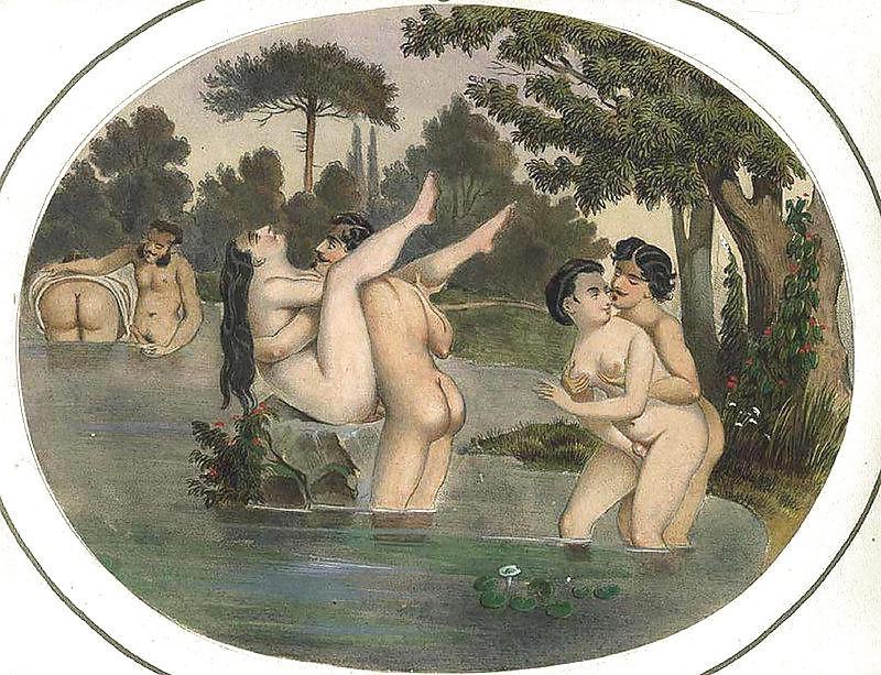 4P Drawn Ero and Porn Art 14 - Artist N.N c. 1820
