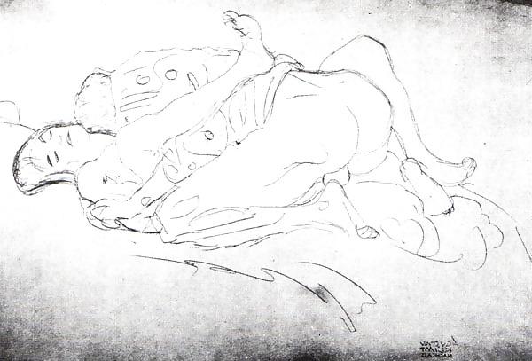25P Painted EroPorn Art 30 - Gustav Klimt for Samsonight 