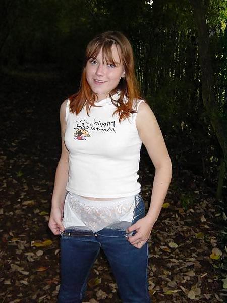 6P Slutty teeny bitch shows outdoor