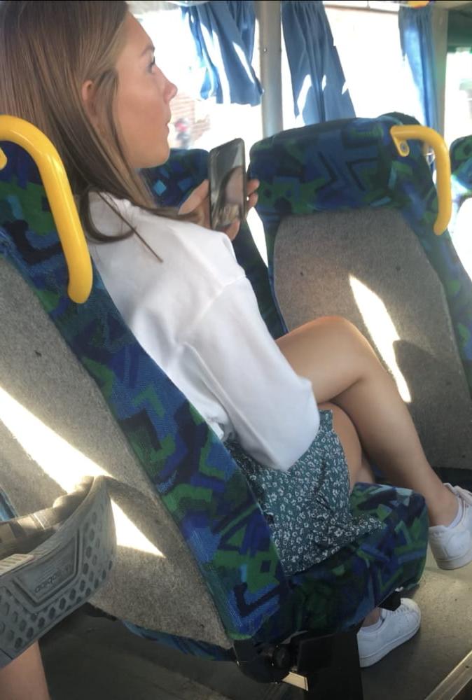 8P Upskirt cute teen