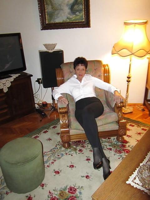 11P Non-nude cute short haired granny