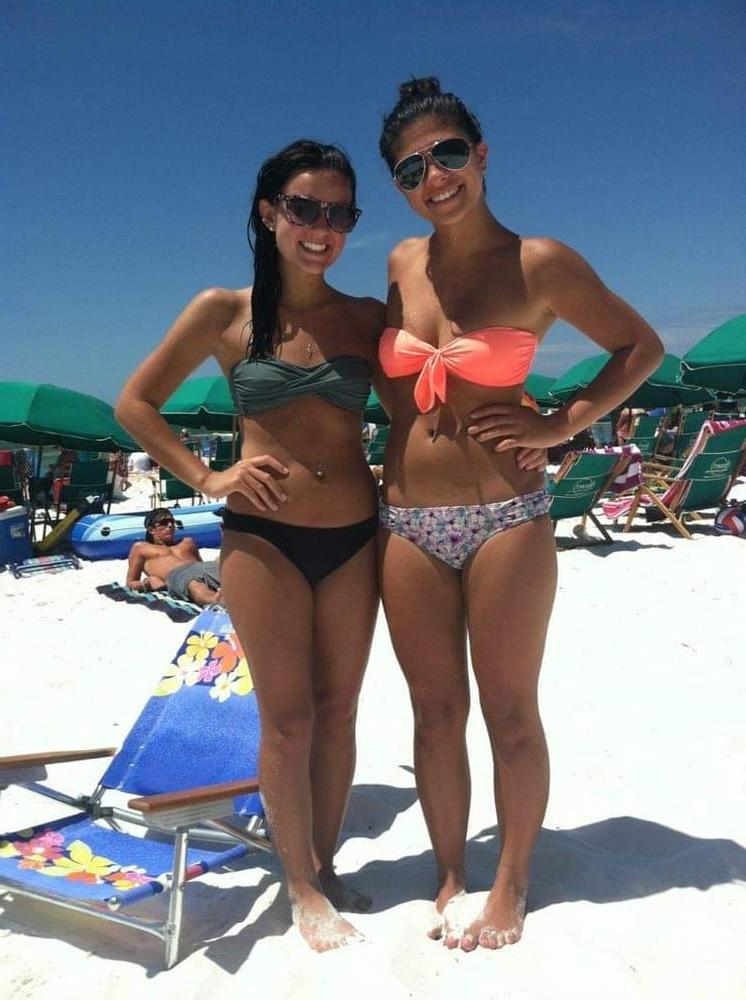 10P Cute young teacher exposed! (bikini and upskirt)