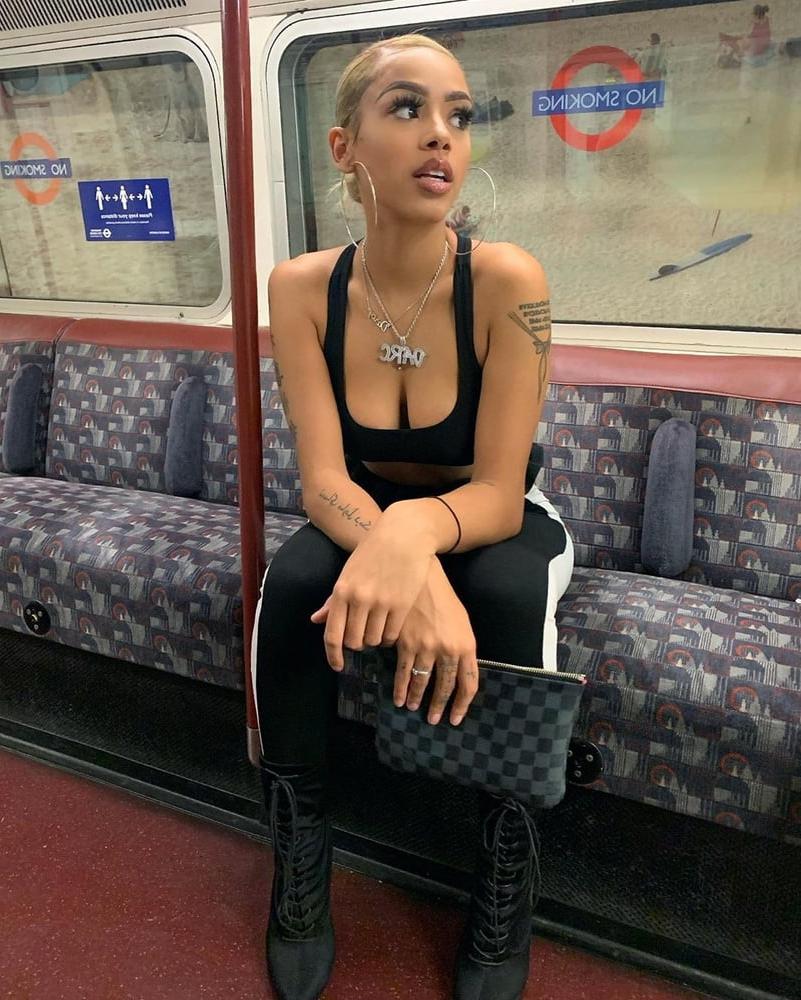 25P Cute black sexy slag Darcy