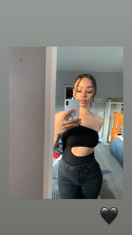 25P Cute black sexy slag Darcy