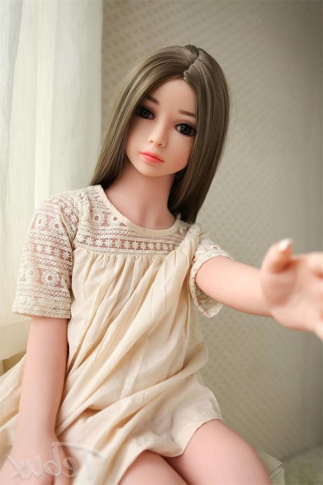11P cute petite brunette sex doll with small tits
