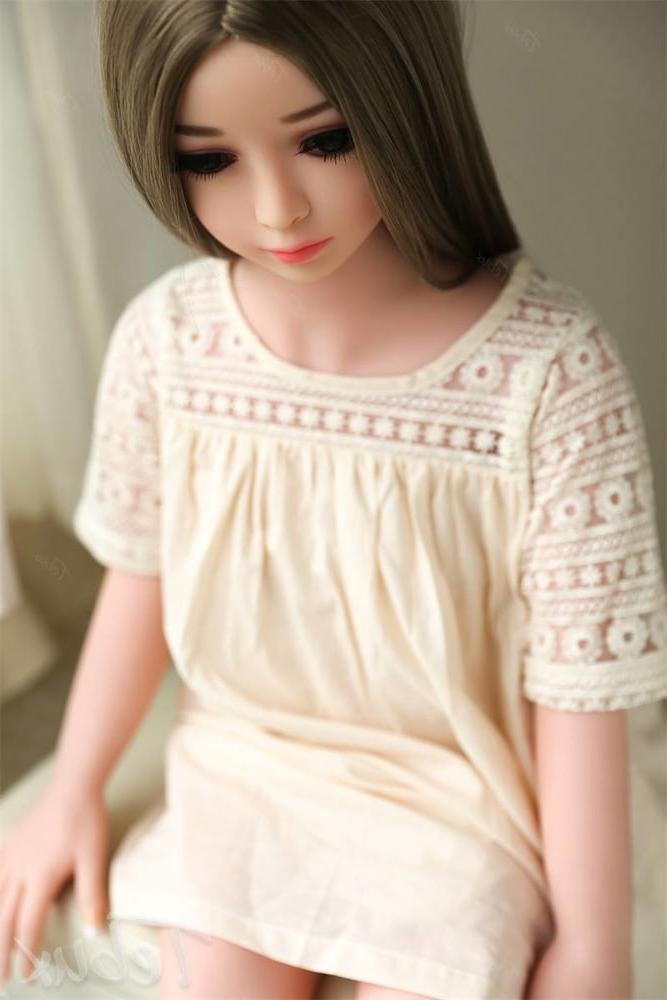 11P cute petite brunette sex doll with small tits