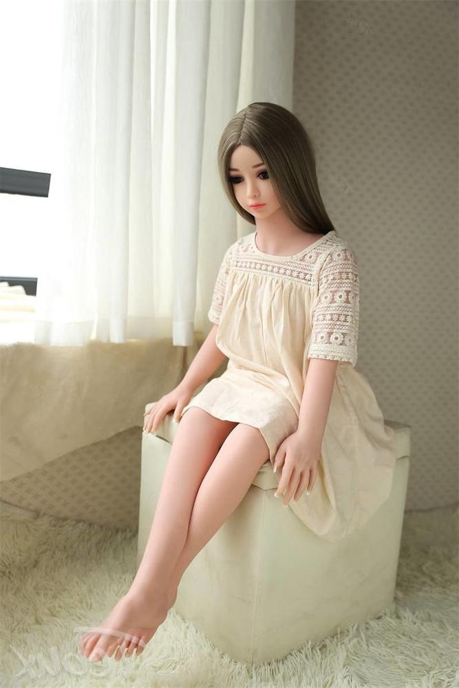 11P cute petite brunette sex doll with small tits