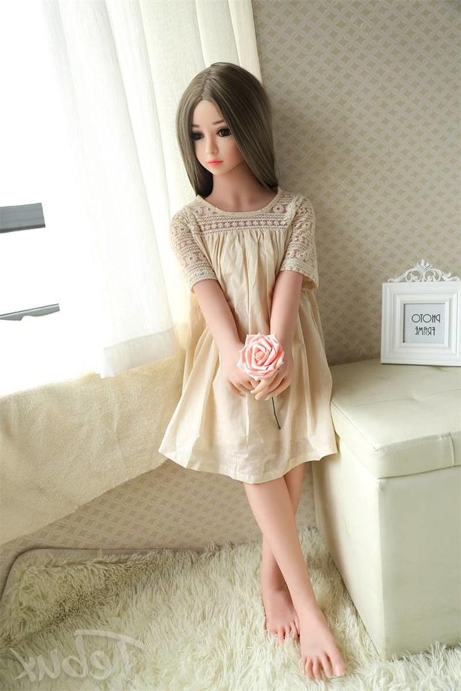 11P cute petite brunette sex doll with small tits