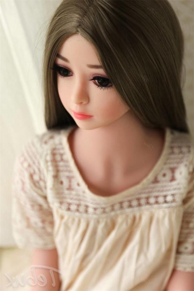 11P cute petite brunette sex doll with small tits