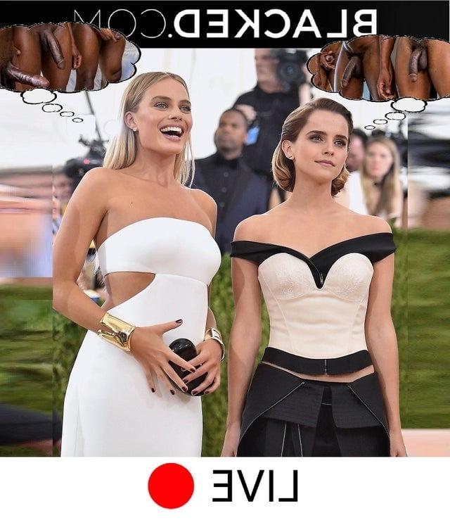 25P Emma Watson Black Cock Slut