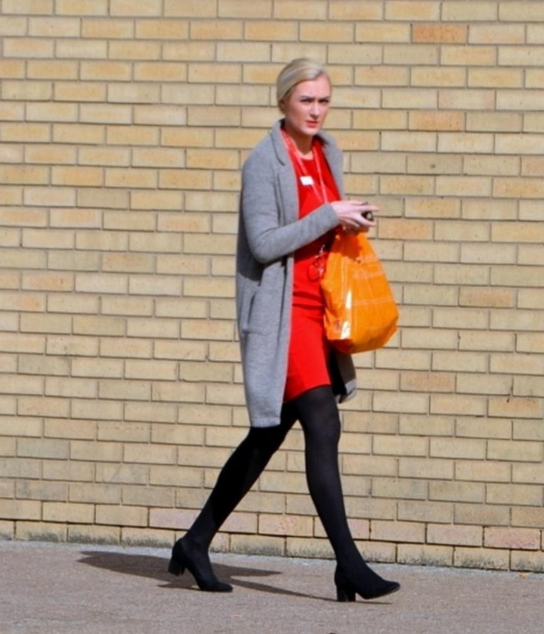 7P Street Pantyhose - UK Office Bitch Who Knew