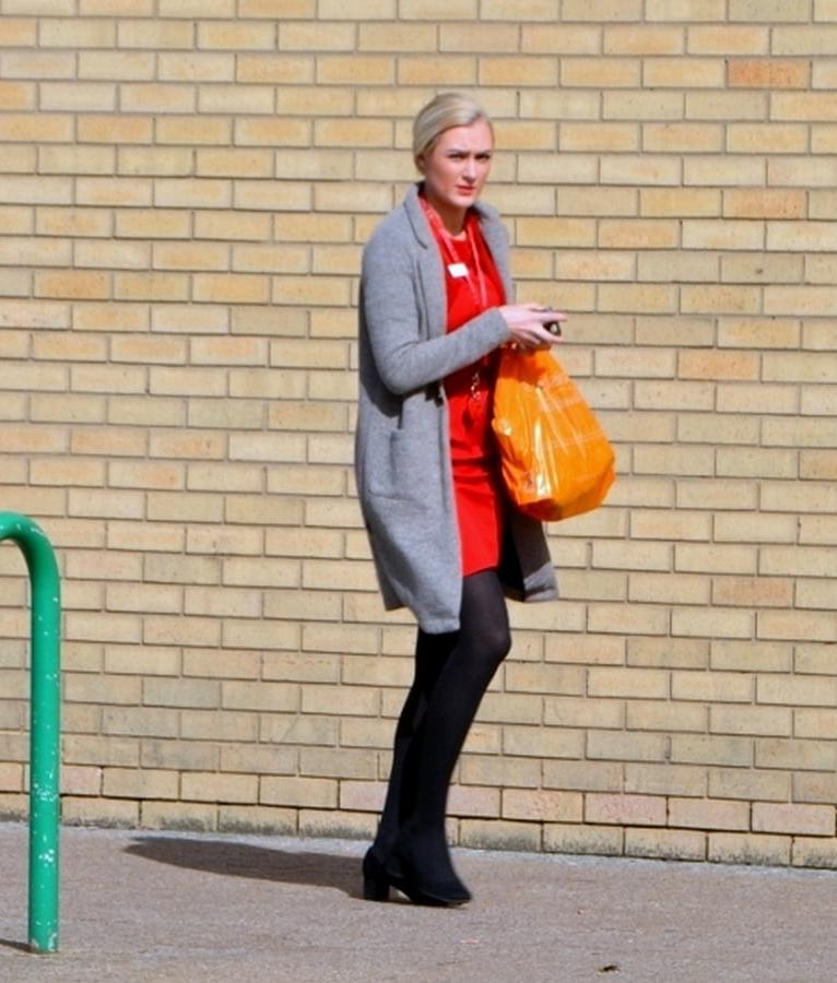 7P Street Pantyhose - UK Office Bitch Who Knew